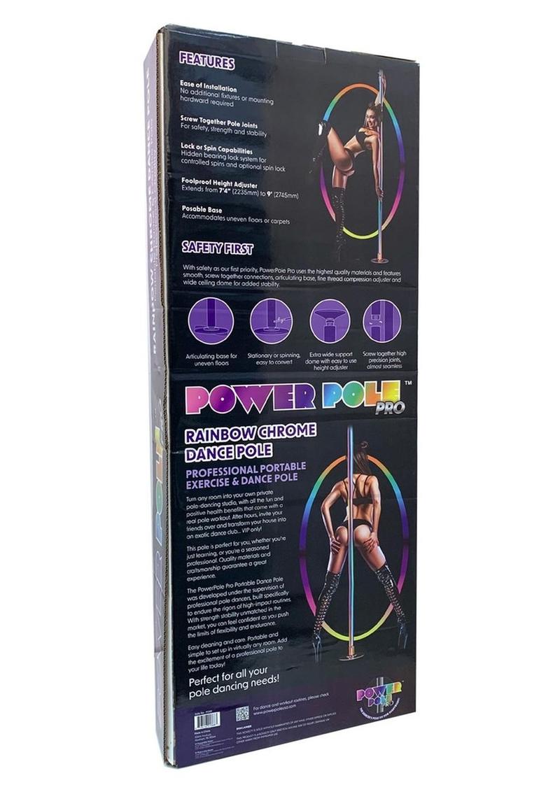 Power Pro Rainbow Chrome Dance Pole