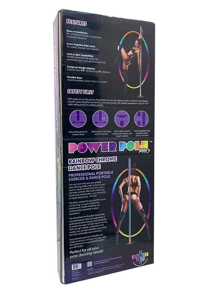 Power Pro Rainbow Chrome Dance Pole