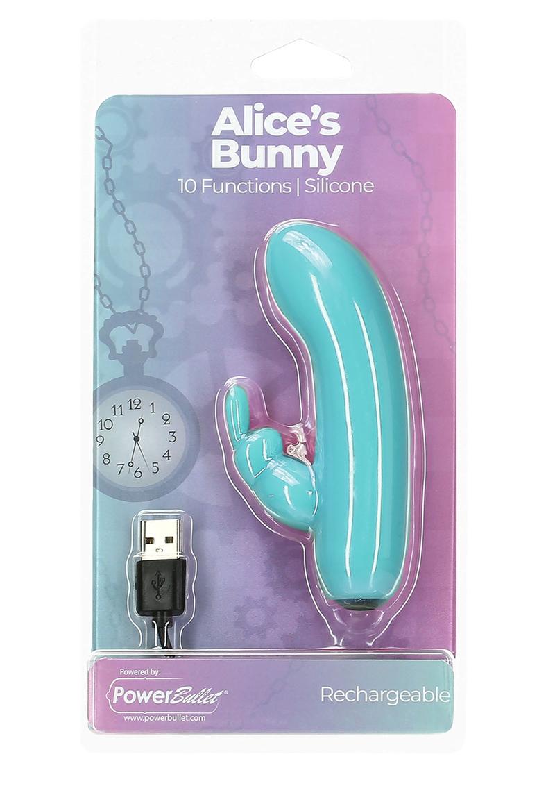 Mint Bloom Silicone Bunny Vibe