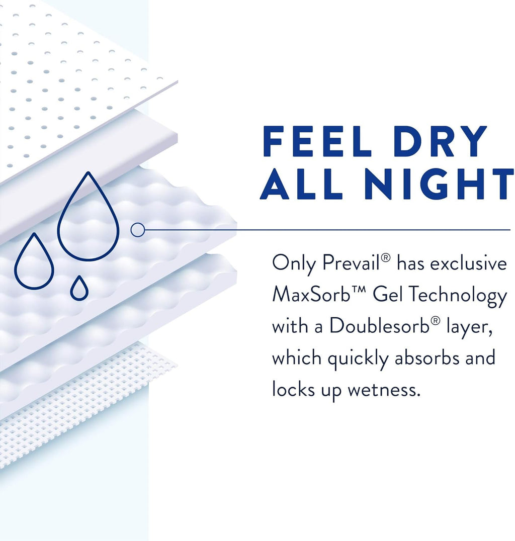 Prevail Air Overnight Adult Briefs