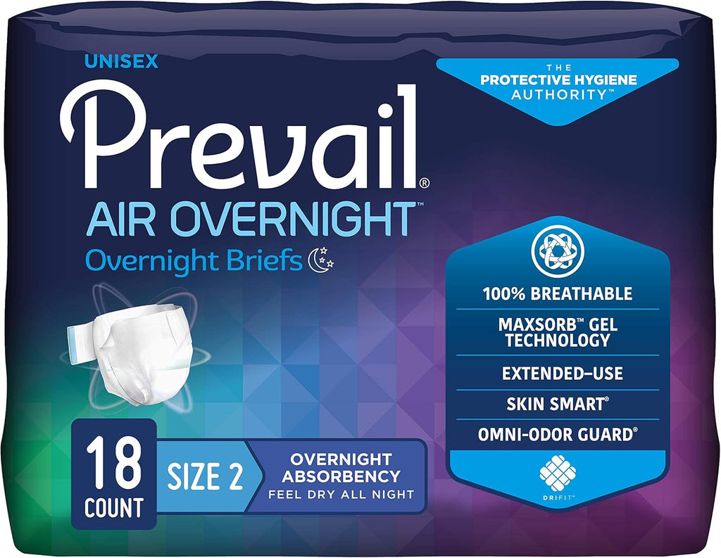 Prevail Air Overnight Adult Briefs