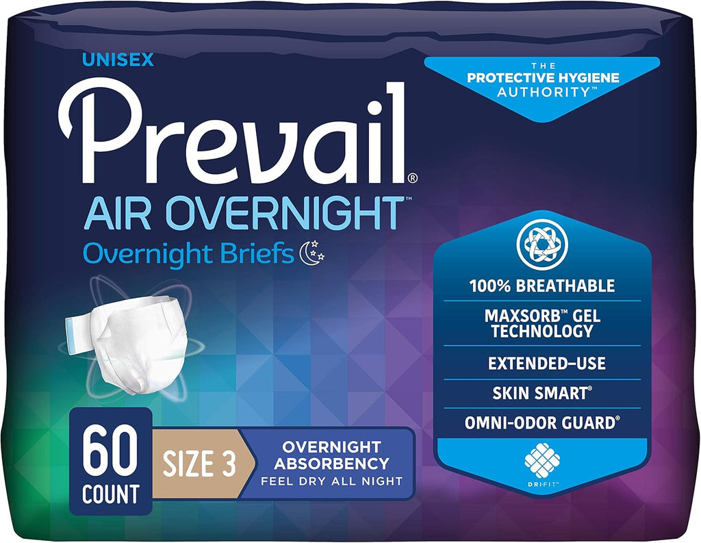 Prevail Air Overnight Adult Briefs