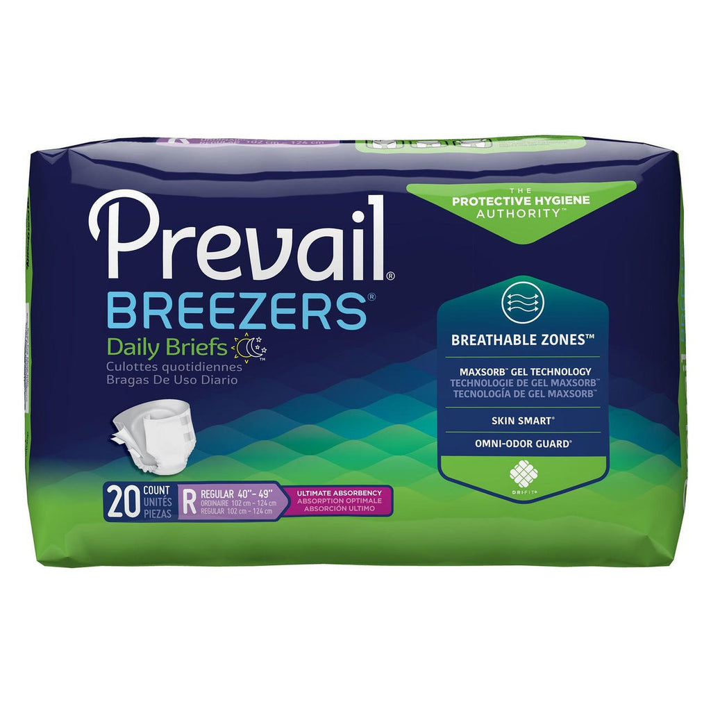 Prevail Breezers Adult Diapers Briefs - Puppy's Aesthetics