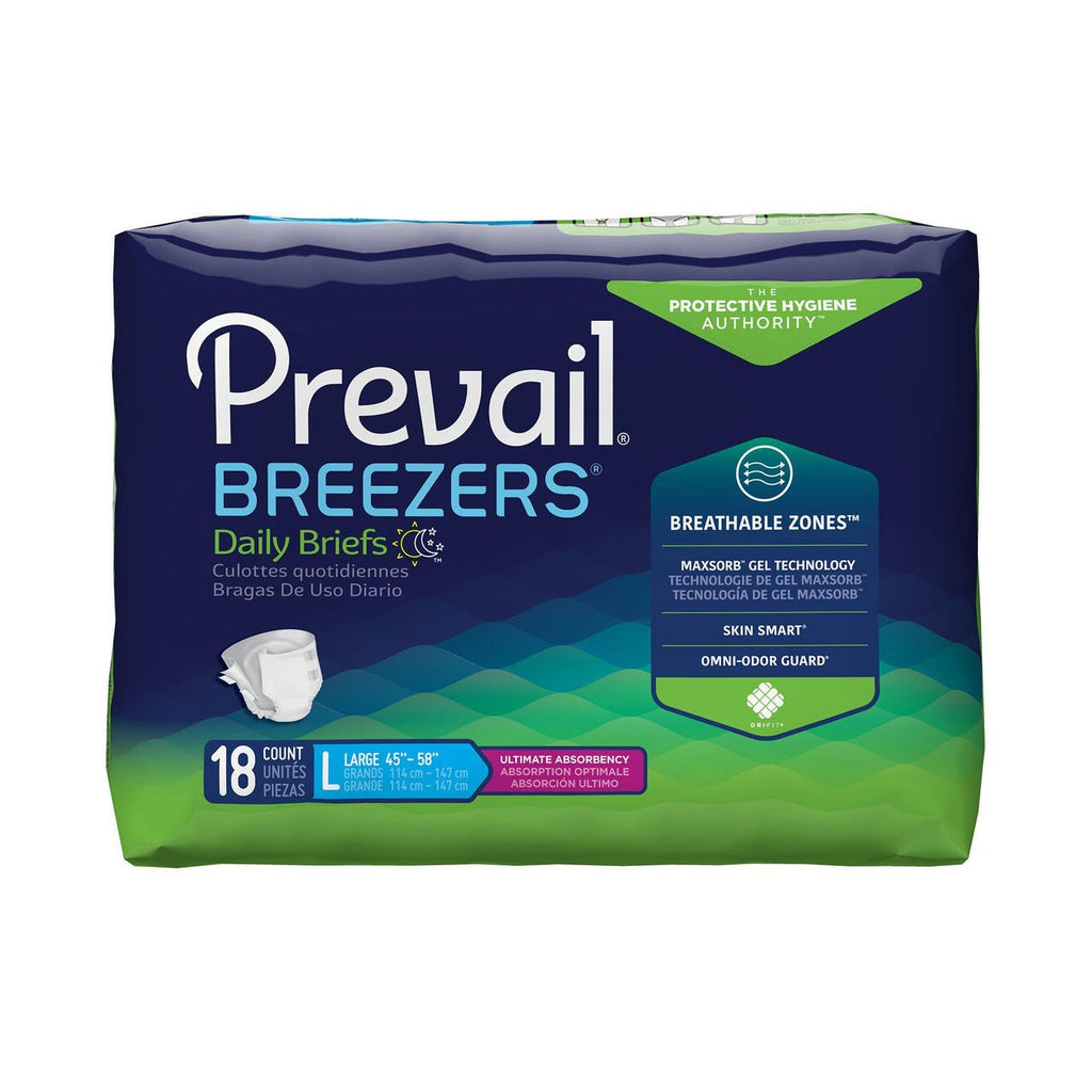 Prevail Breezers Adult Diapers Briefs - Puppy's Aesthetics