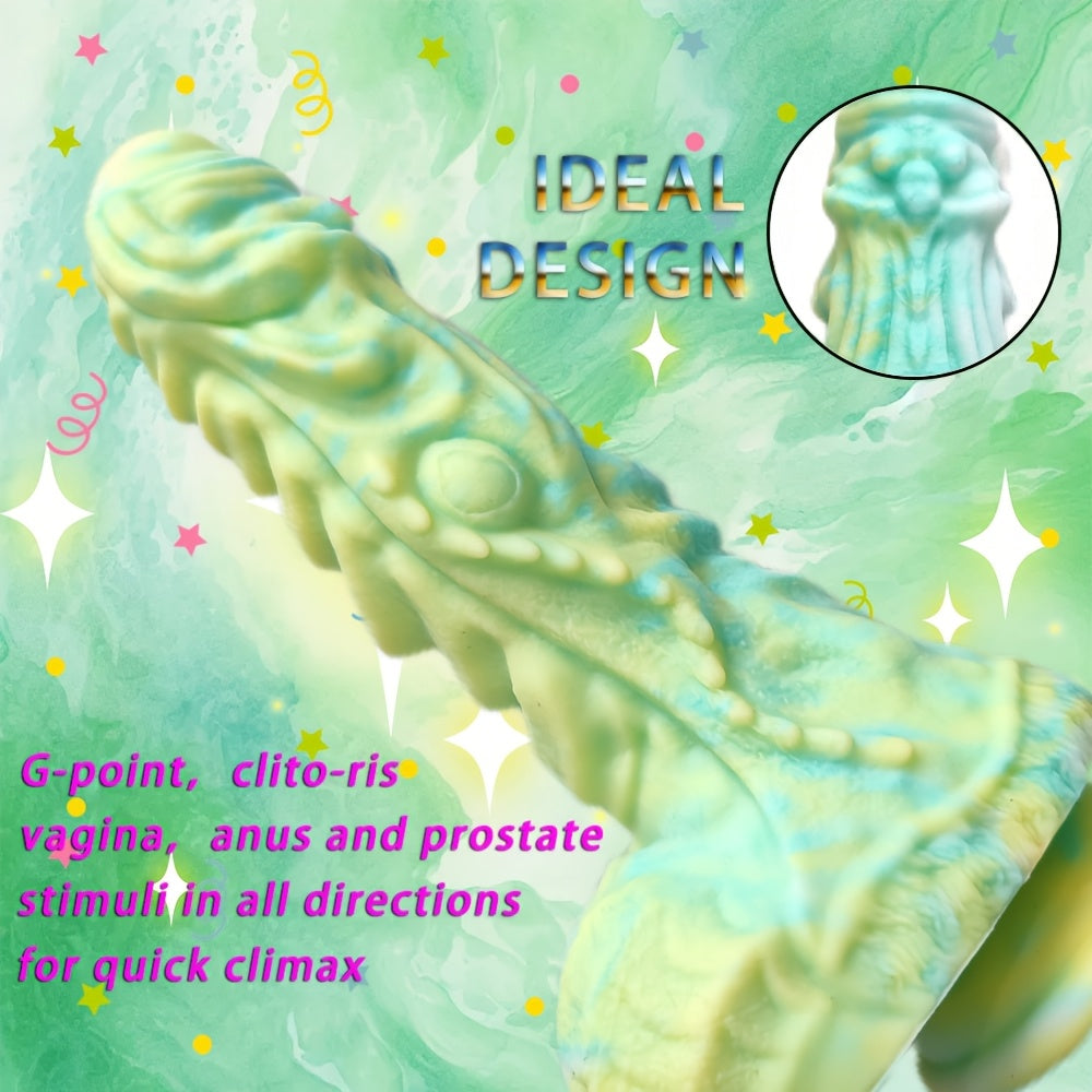 866 Huge Fantasy Reality Dildo  Thick GSpot  Anal Silicone Toy 