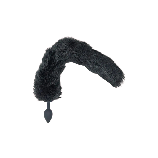 Punishment Black Fox Tail Plug