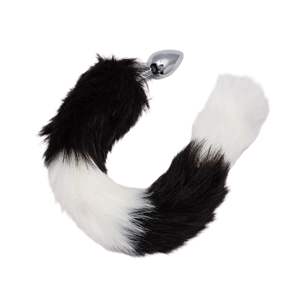 Running Wild Black & White Tail Plug