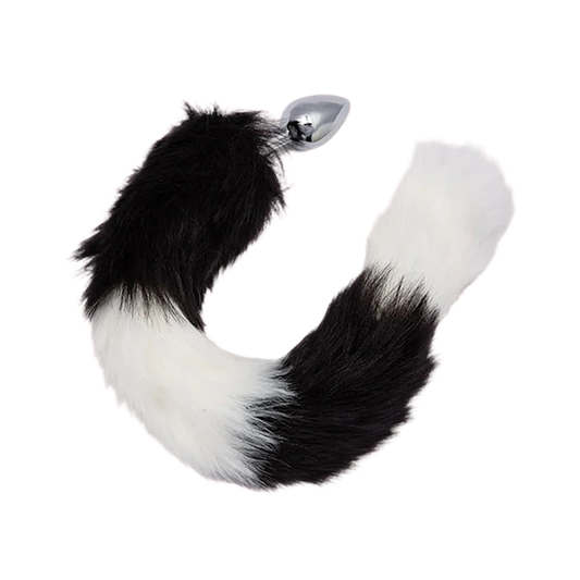 Running Wild Black & White Tail Plug
