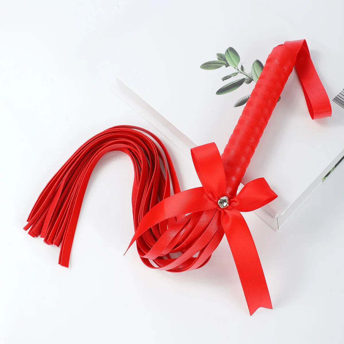 Kawaii Pink PU Leather Bow Flogger (Colors) - Puppy's Aesthetics