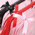 Kawaii Pink PU Leather Bow Flogger (Colors) - Puppy's Aesthetics