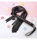 Kawaii Pink PU Leather Bow Flogger (Colors) - Puppy's Aesthetics