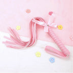 Kawaii Pink PU Leather Bow Flogger (Colors) - Puppy's Aesthetics