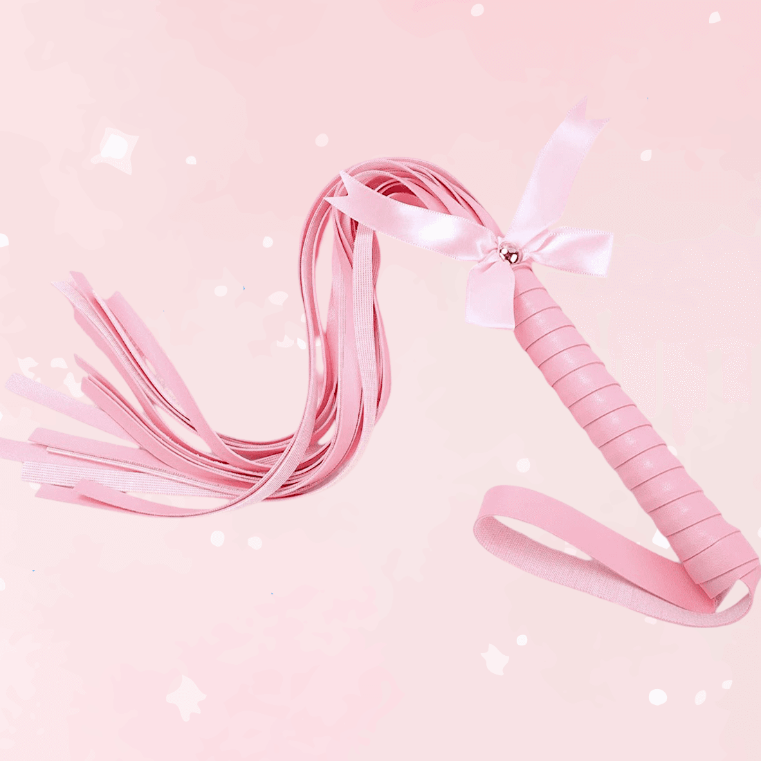 Kawaii Pink PU Leather Bow Flogger (Colors) - Puppy's Aesthetics