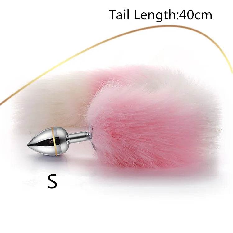 Soft Stripes Anal Tail - Puppy's Aesthetics