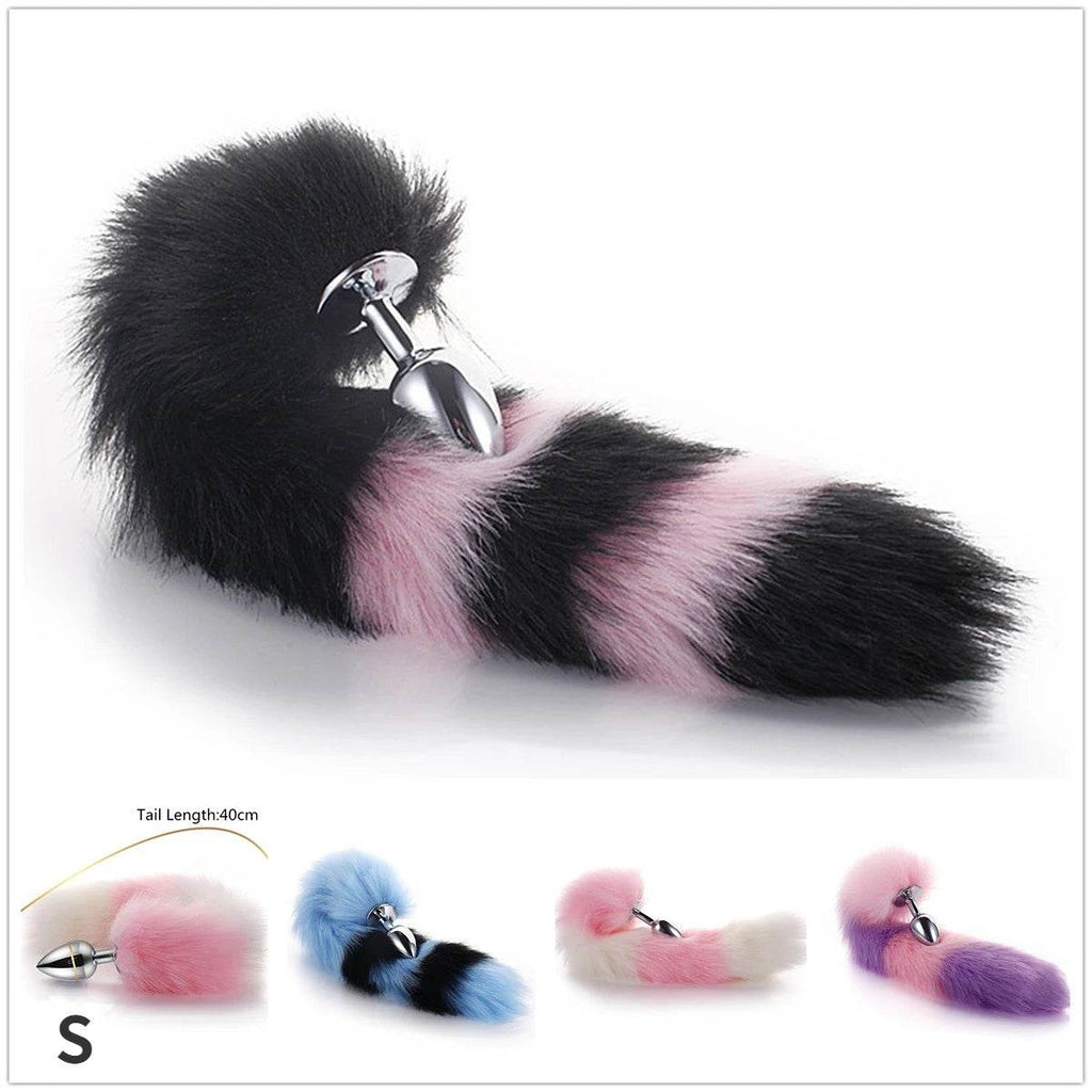 Soft Stripes Anal Tail - Puppy's Aesthetics