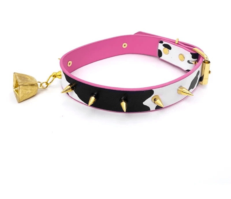 Sexy Moo Moo PU Leather Collar - Puppy's Aesthetics