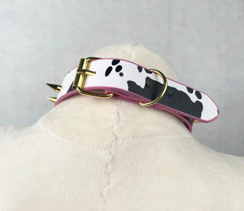 Sexy Moo Moo PU Leather Collar - Puppy's Aesthetics