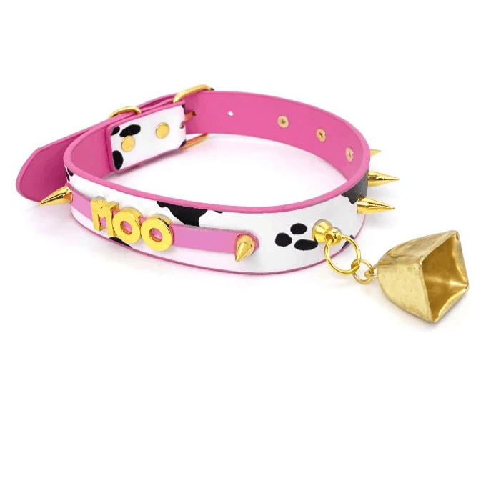 Sexy Moo Moo PU Leather Collar - Puppy's Aesthetics