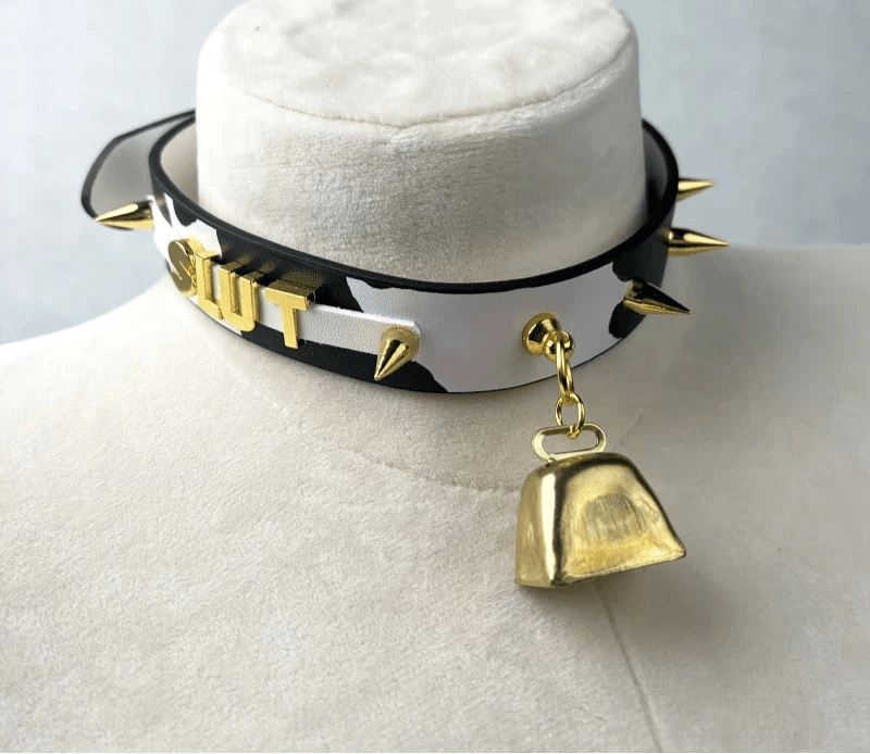 Sexy Moo Moo PU Leather Collar - Puppy's Aesthetics