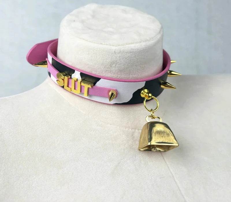 Sexy Moo Moo PU Leather Collar - Puppy's Aesthetics