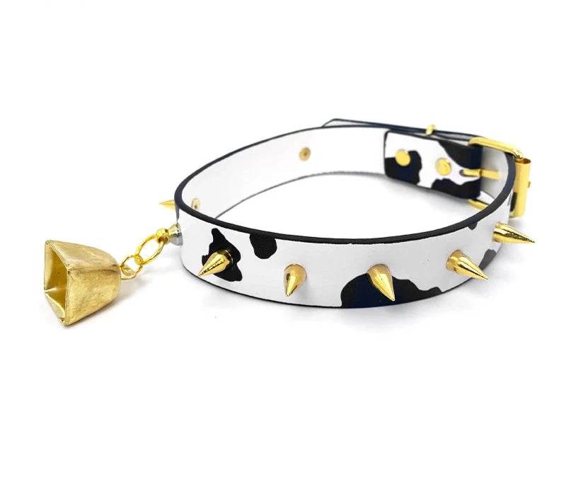 Sexy Moo Moo PU Leather Collar - Puppy's Aesthetics