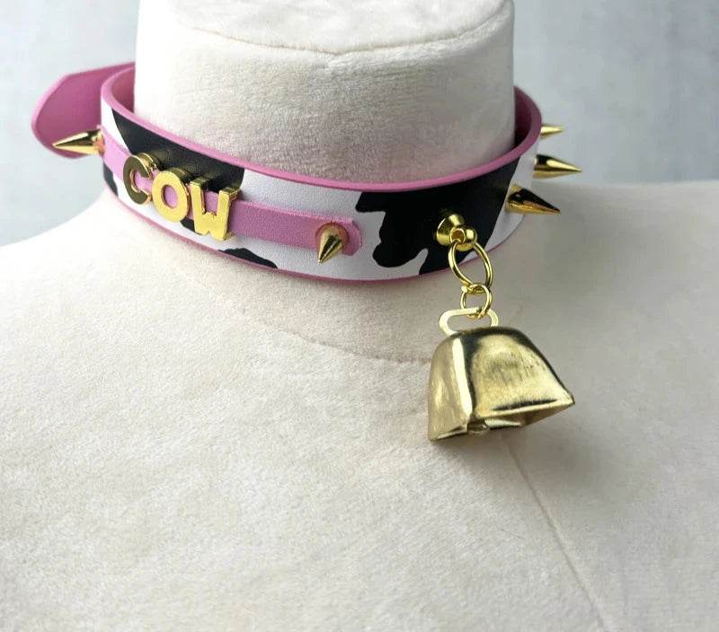 Sexy Moo Moo PU Leather Collar - Puppy's Aesthetics