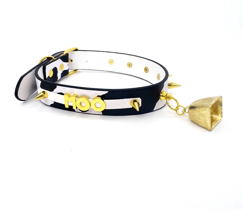 Sexy Moo Moo PU Leather Collar - Puppy's Aesthetics