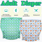 XL/XXL Adorable Fox Adult Cloth Diaper (Colors) - Puppy's Aesthetics