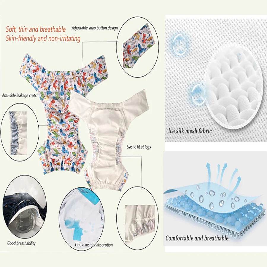 XL/XXL Adorable Fox Adult Cloth Diaper (Colors) - Puppy's Aesthetics