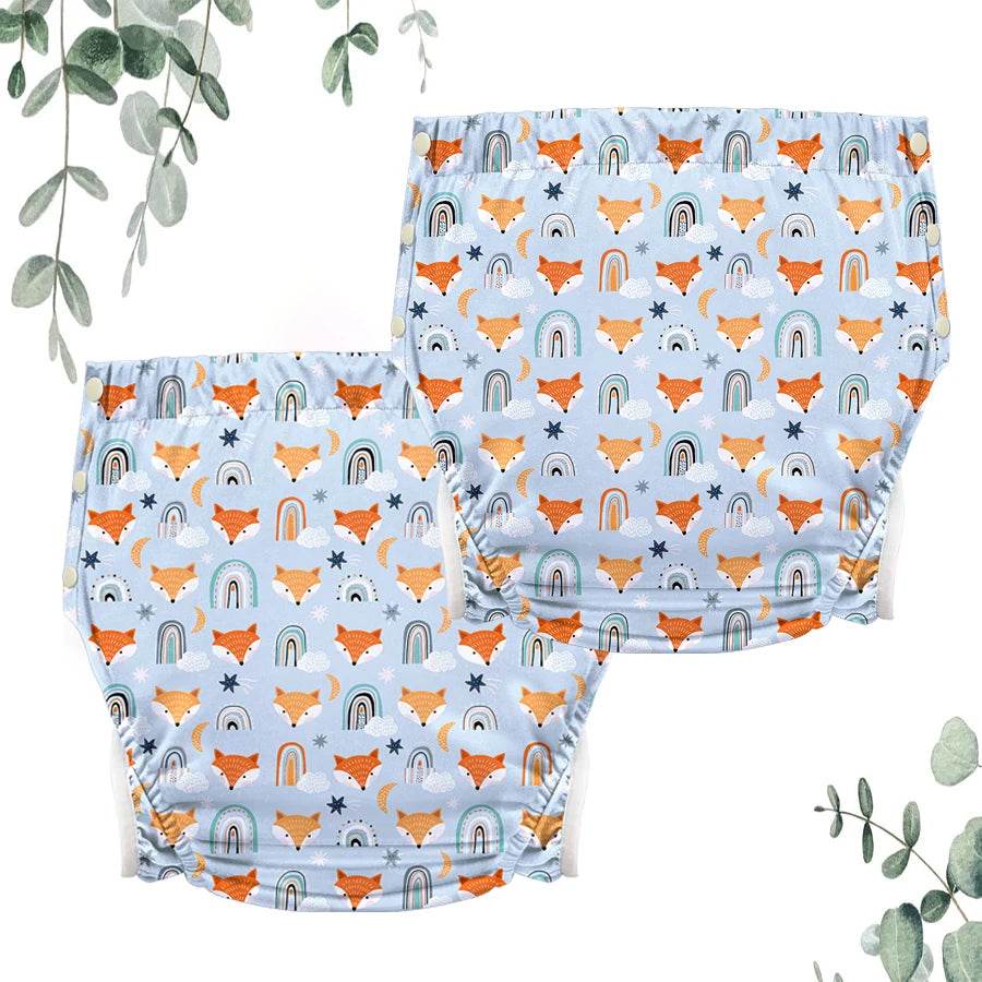 XL/XXL Adorable Fox Adult Cloth Diaper (Colors) - Puppy's Aesthetics