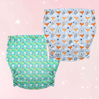 XL/XXL Adorable Fox Adult Cloth Diaper (Colors) - Puppy's Aesthetics