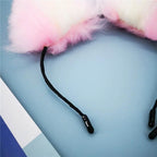 40cm Kawaii Plush Ears & Tail Set (Colors) - Puppy's Aesthetics