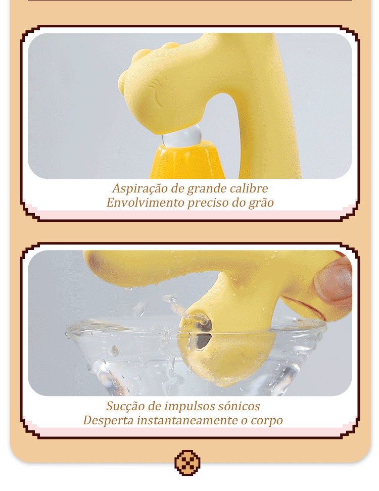 Kawaii Dino Sucking Mini Vibrator - Puppy's Aesthetics