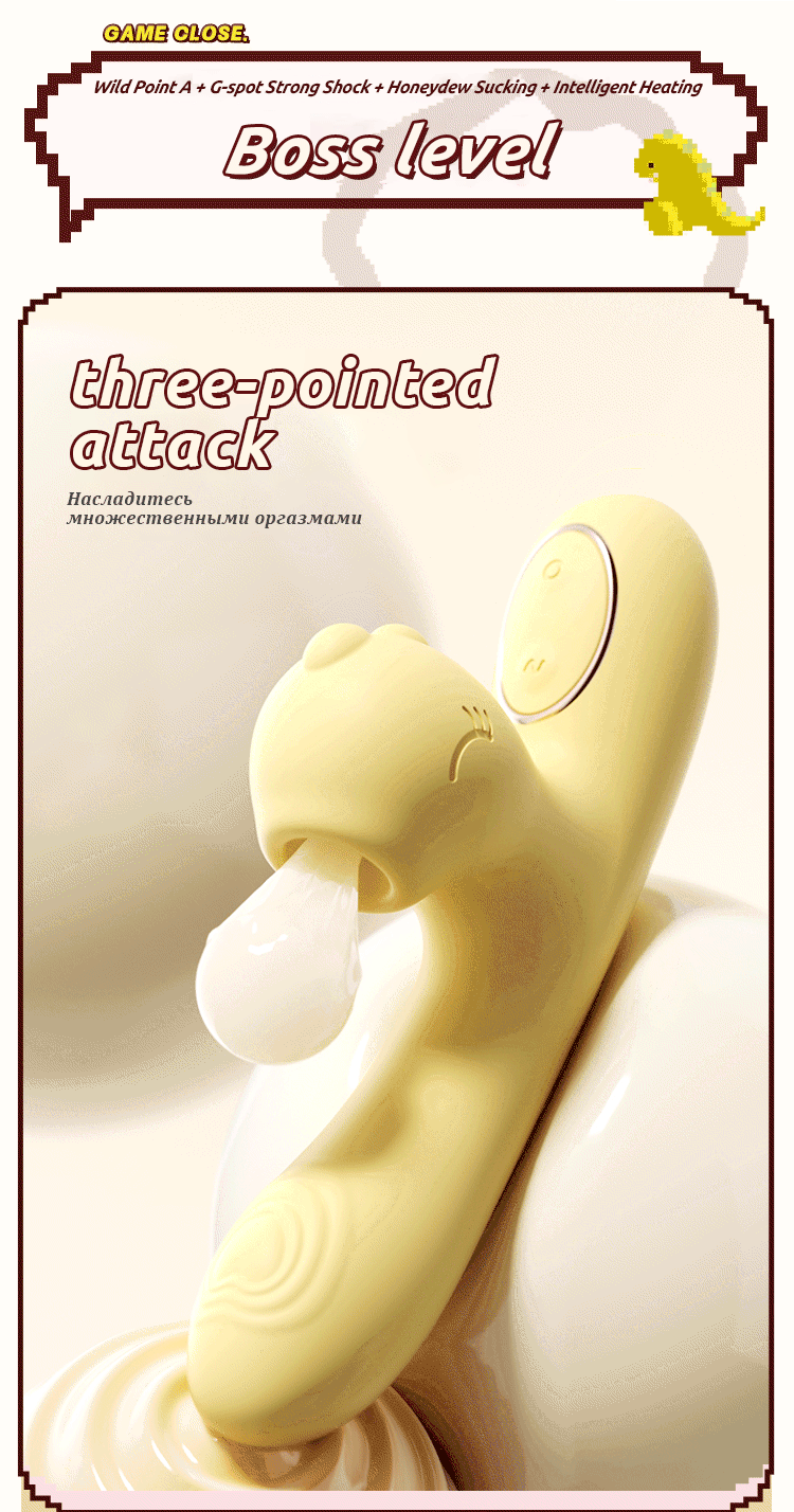 Kawaii Dino Sucking Mini Vibrator - Puppy's Aesthetics