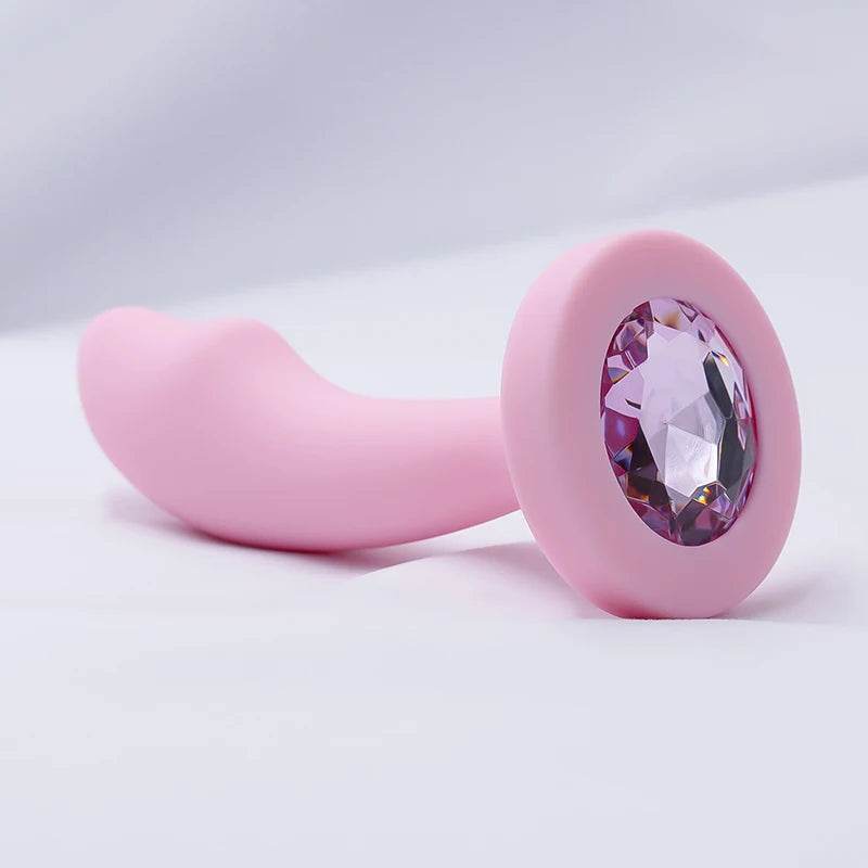 Cute Silicone Anal Plug Gem Base (Colors) - Puppy's Aesthetics