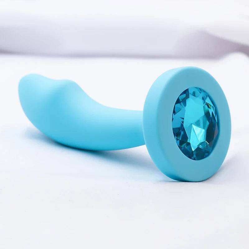 Cute Silicone Anal Plug Gem Base (Colors) - Puppy's Aesthetics