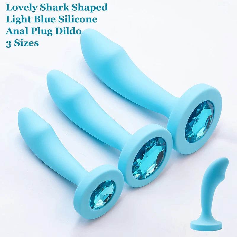 Cute Silicone Anal Plug Gem Base (Colors) - Puppy's Aesthetics