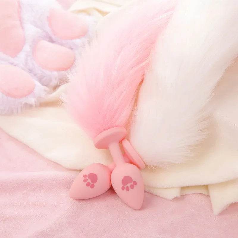 Lovely Pink Paw Anal Tail - Puppy's Aesthetics