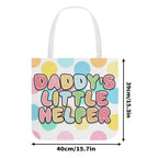 Daddys Little Helper Cloth Tote Bag - Puppy's Aesthetics