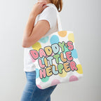 Daddys Little Helper Cloth Tote Bag - Puppy's Aesthetics