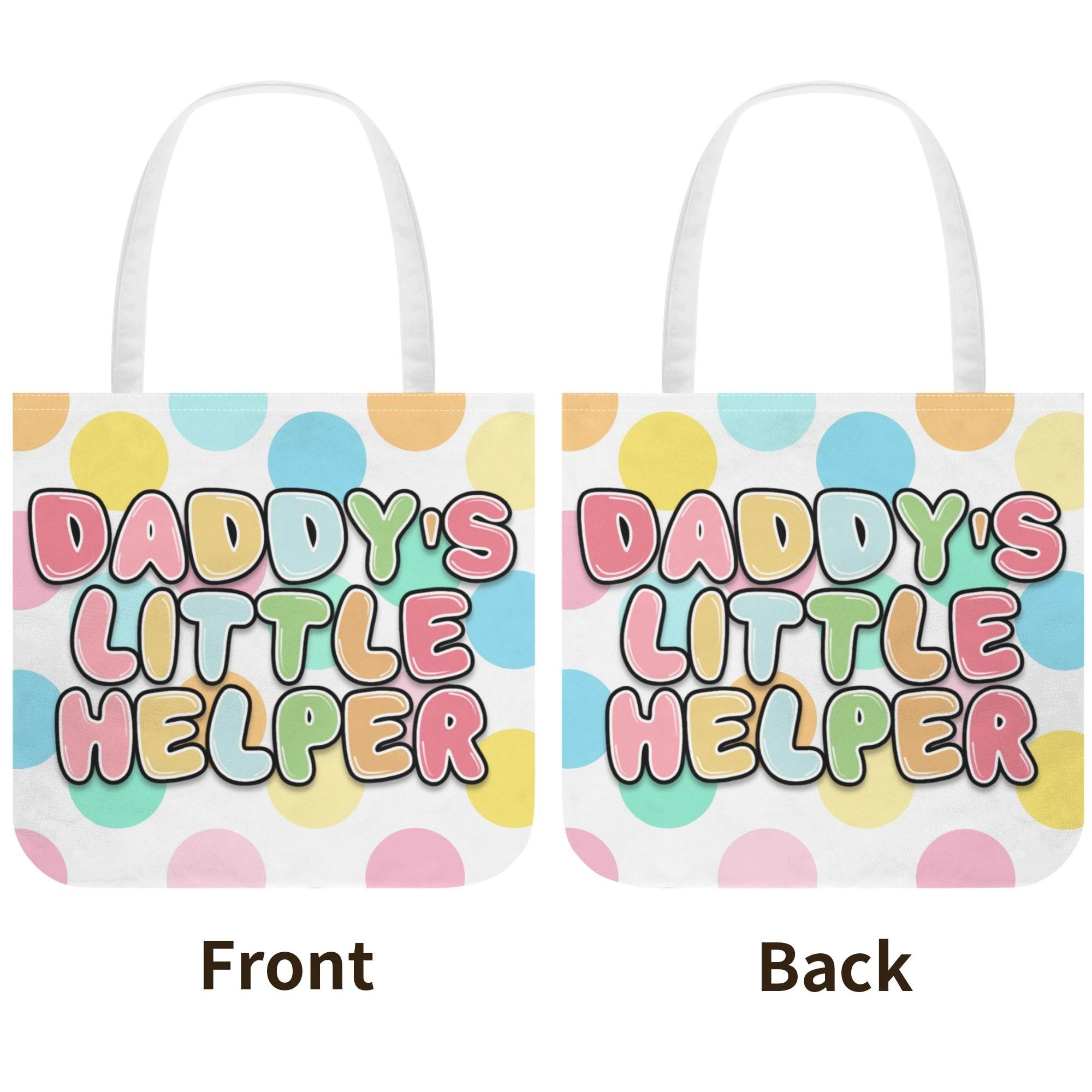 Daddys Little Helper Cloth Tote Bag - Puppy's Aesthetics