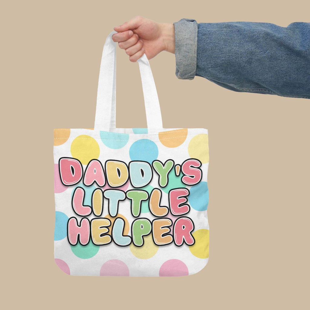 Daddys Little Helper Cloth Tote Bag - Puppy's Aesthetics