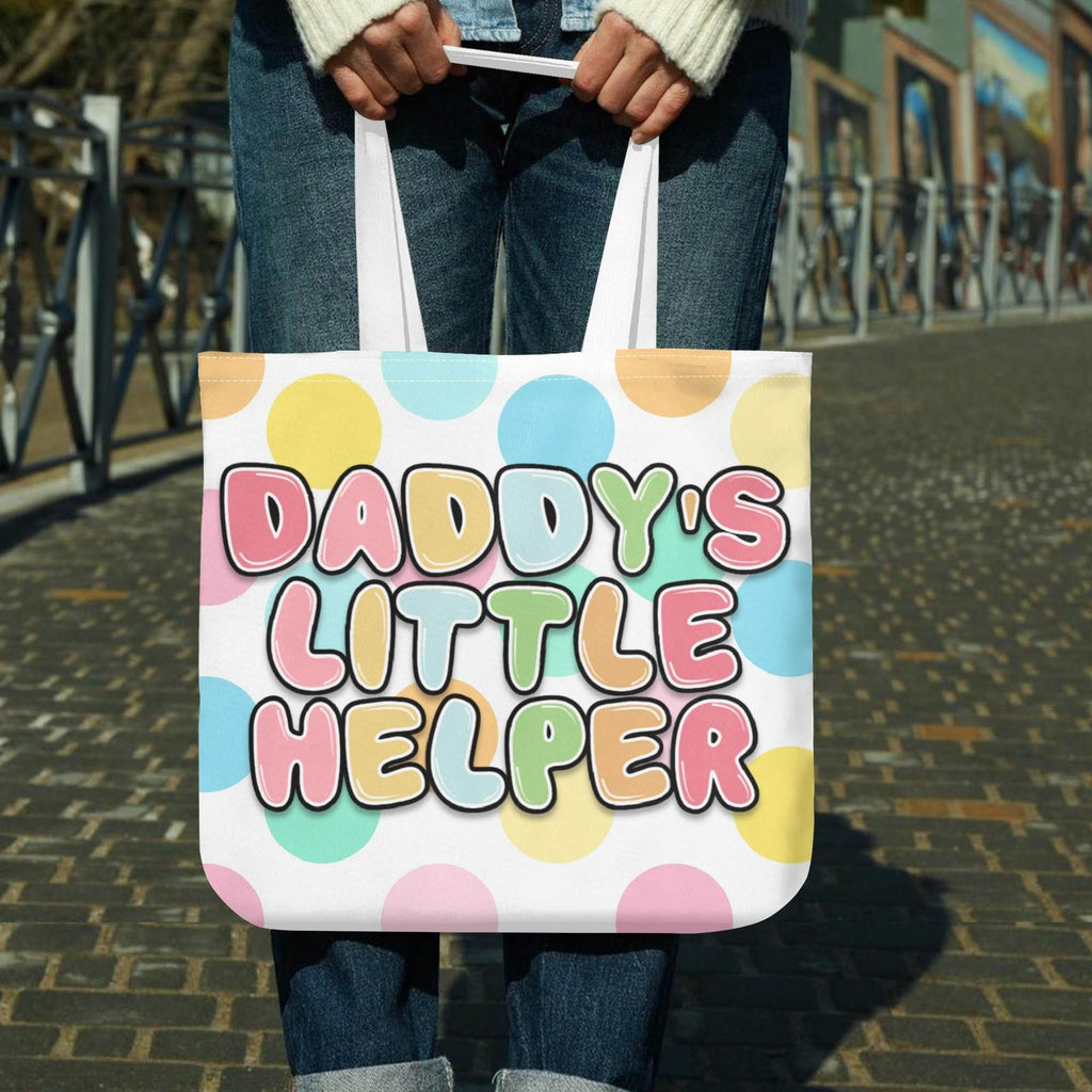 Daddys Little Helper Cloth Tote Bag - Puppy's Aesthetics