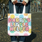 Daddys Little Helper Cloth Tote Bag - Puppy's Aesthetics