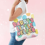 Daddys Little Helper Cloth Tote Bag - Puppy's Aesthetics