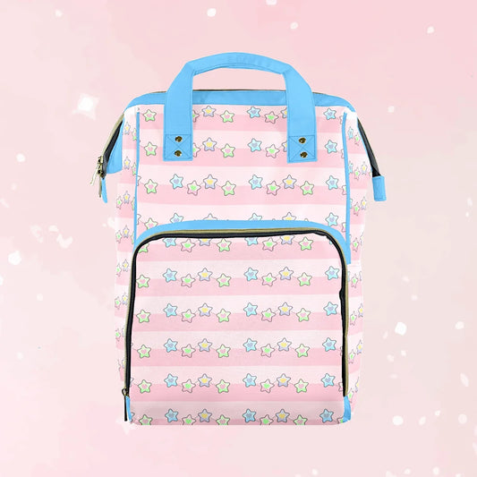 Cosmic Stripes Large Diaper Bag - Puppy's Aesthetics