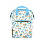 Cozy Blue Bear Large Diaper Bag - Puppy's Aesthetics
