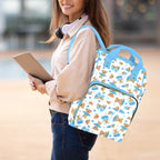 Cozy Blue Bear Large Diaper Bag - Puppy's Aesthetics