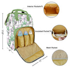 Pink Cannabis Large Diaper Bag - Puppy's Aesthetics