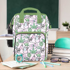 Pink Cannabis Large Diaper Bag - Puppy's Aesthetics